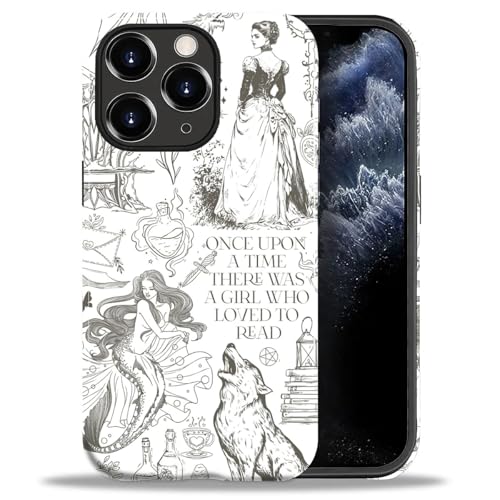 ZHEGAILIAN Case for iPhone 11 Pro Max,Shockproof Hard Shell + Soft Silicone 2 in 1 Hybrid,Shockproof Bumper Drop Protective - Fantasy Book Lover