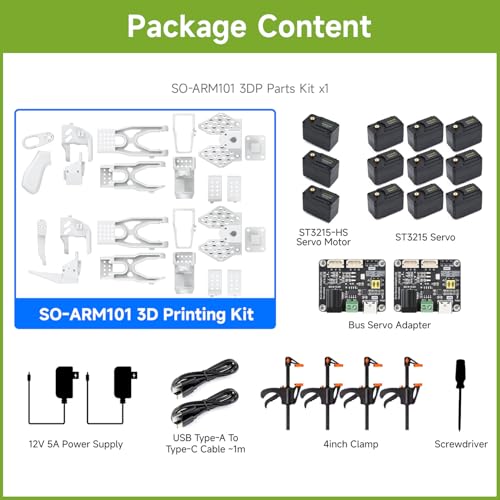 Bras robotique Waveshare SO-ARM101 open-source à 6 axes compatible Hugging Face LeRobot - 2