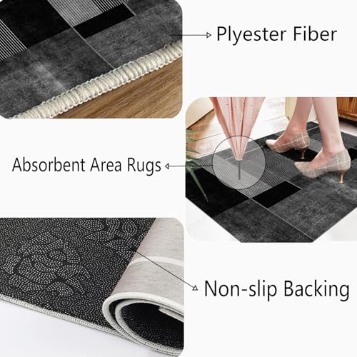 Alfombra de pasillo larga antideslizante lavable para cocina y entrada de 50x200 cm 7