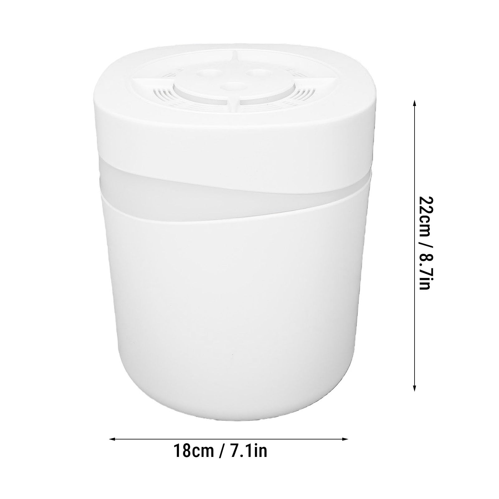 Luocute Umidificatore a Nebbia Fredda da 3,8 Litri con Luce Notturna, Silenzioso per Camera da Letto