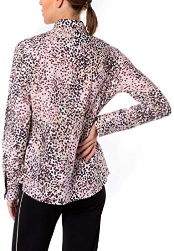 Eterna Comfort Fit Langarm Rosa Bedruckt mit