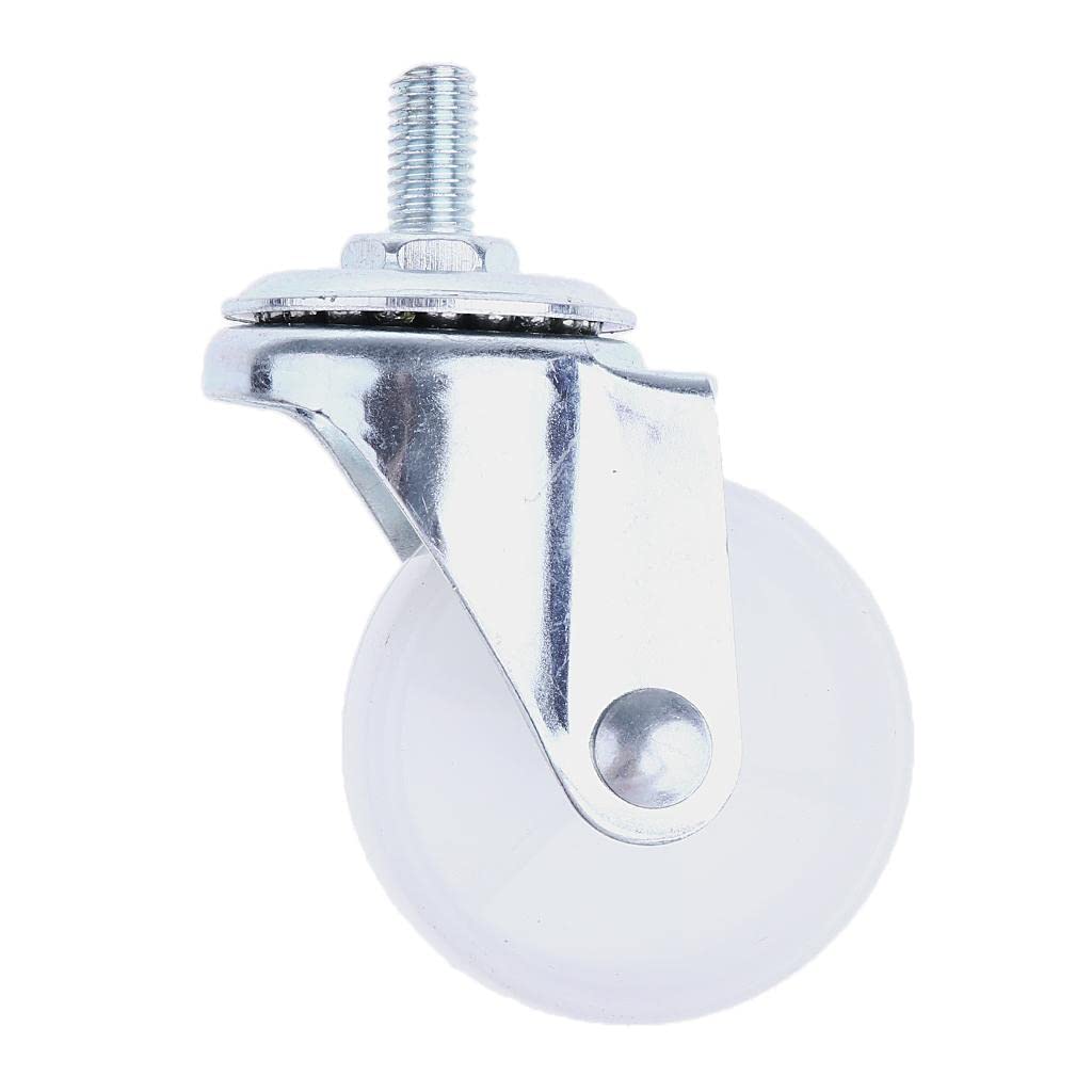 2'' Swivel Casters Wheels Floor Protector Rubber Caster Wheels White|Business & Industrial|Office|Office Furniture|Chairs