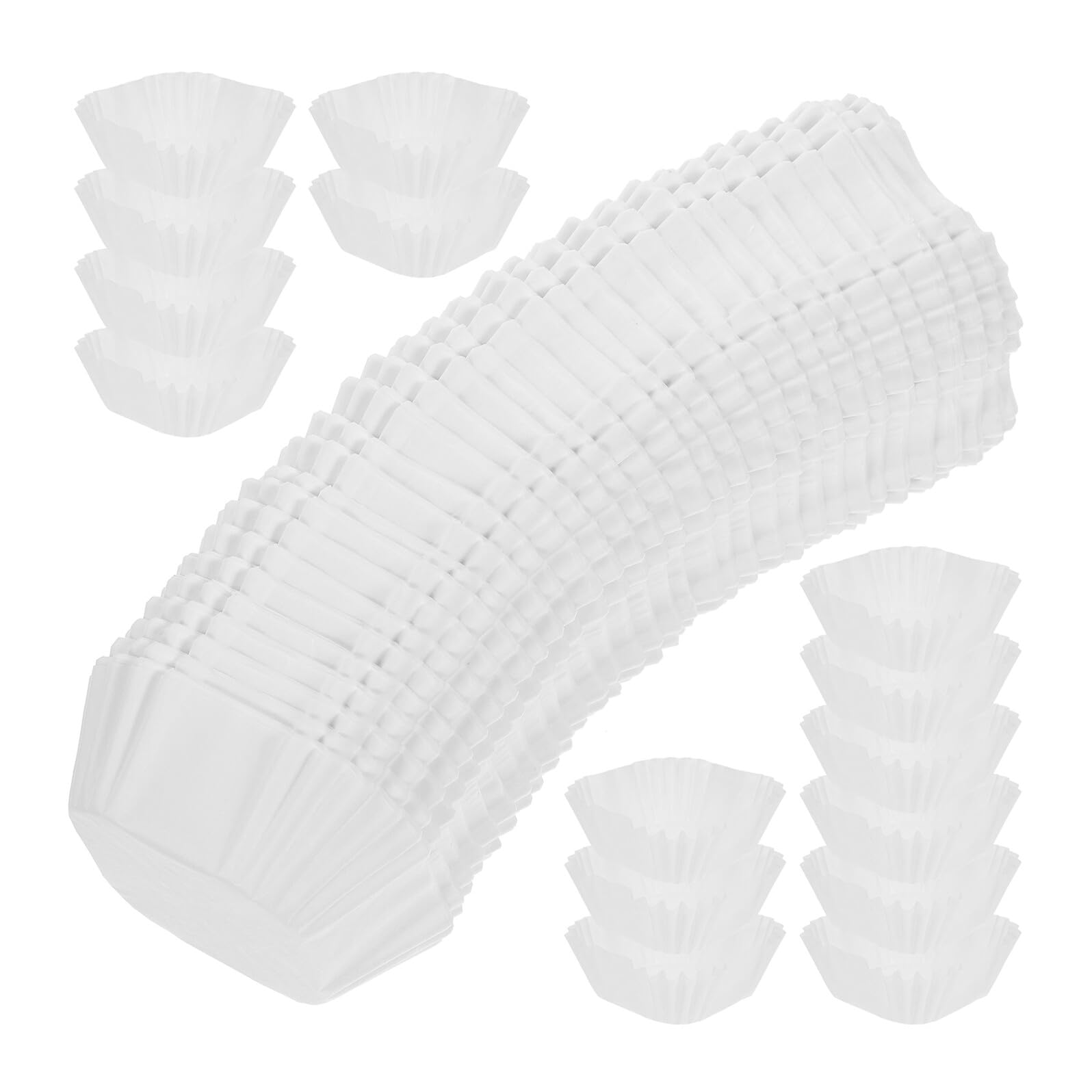 3000 Moldes de Papel Cuadrados para Mini Cupcakes y Muffins Antigrasa Resistentes al Horno Color Ideales para Hornear Casa y Repostería Profesional