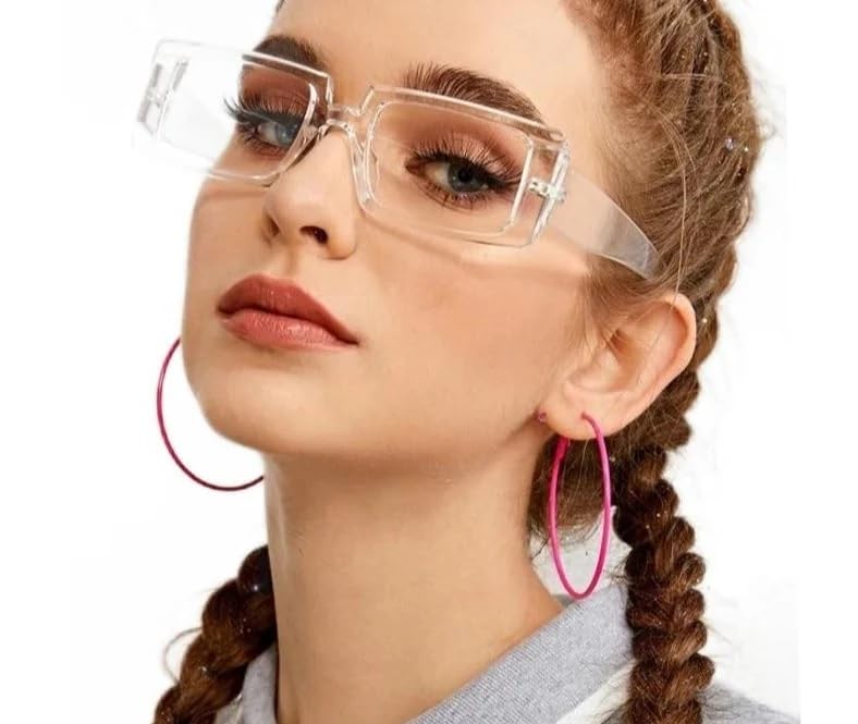 Rectangle Sunglasses for Women Driving Glasses 90s Vintage Fashion Narrow Square Frame Sunglasses2