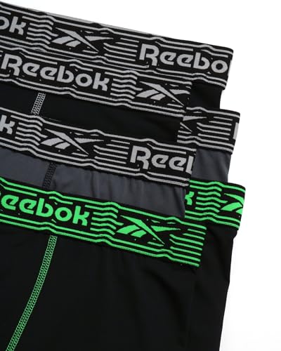 Reebok Men's Boxer Briefs - 6 Pack Performance Mens Underwear Boxer Brief with Contour Pouch - Mens Athletic Underwear (S-XL)2
