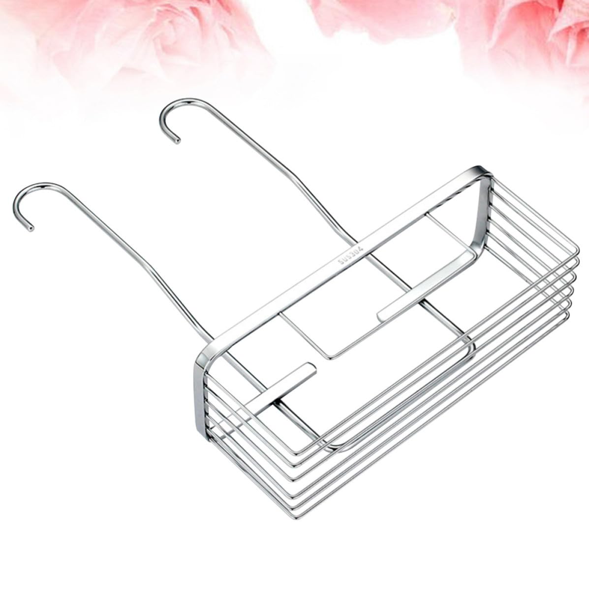 VILLCASE Estante de Ducha Colgante y Carga Súper Resistente Diseño Simple de Acero Inoxidable Organizador Fácil de Almacenar para Baño para Artículos de Tocador