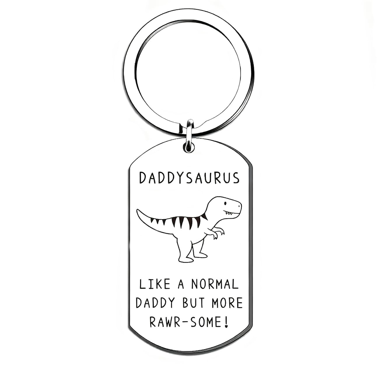 Tovii Men's Dinosaur Gift For Dad Funny Daddy Gifts Daddysaurus Keyring From Daughter Son Birthday Christmas Thanksgiving Gift For Dad Father