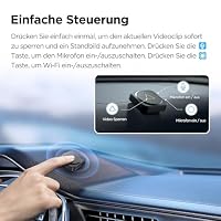 VIOFO BTR200 Bluetooth Fernbedienung für A229 Reihe / A329 Reihe / A119 Mini 2/A119M Pro/ A139 Reihe/ VS1 Dashcam, Tastenanpassung, Wi-Fi/HDR/Mik EIN/AUS usw. Beim Notfall das Video sperren – Ansicht 3
