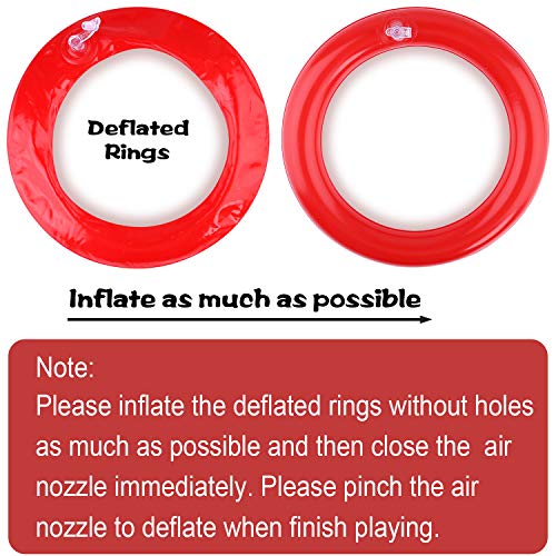GINMIC Christmas Inflatable Reindeer Antler Ring Toss Game Set for Kids Adults Carnival School Party Favor Supplies Holiday Decoration Novelty Toy Outdoor Indoor Funny for Kids - Thumbnail 4