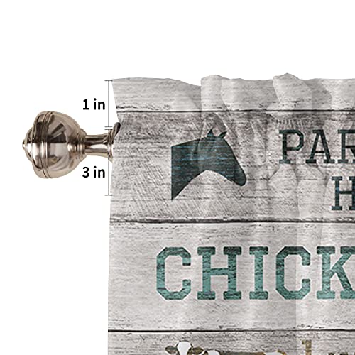 Farmhouse Cow Valance Curtains For Kitchen/Living Room/Bedroom/Bathroom/Window, Rod Pocket Rustic Farm Animal Window Valance Tiers, Small Window Curtain Drape Window Panel Treatment, 1 Panel 54X18 #TOP4