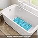 Non-Slip Bathtub Mat OTHWAY Soft Rubber Bathroom Bathmat with Strong Suction Cups (Blue)