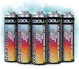 COOL5 2en1-5 x R1234yf refrigerante de repuesto con aceite, para carga de aire acondicionado para coches después de 2016-5 CAJA + APC 500ml