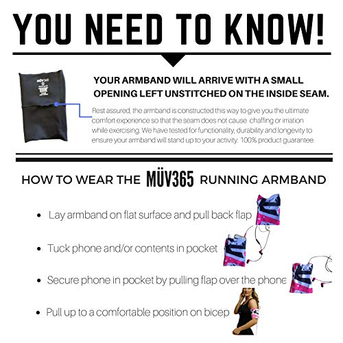 Müv365 Iphone Running Holder Armband For Iphone 8, X, Xs, 11, 12 & 13, Samsung Galaxy S6/S7/Plus And All Cellphones With Case Up To 7" For Women And Men #TOP5