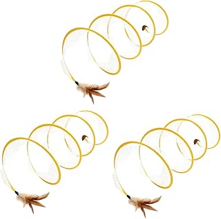 PRETYZOOM 3 Pçs Dobrável Gato Túnel Interativo Tubos Para Animais De Estimação Pequeno Túnel Animal Labirinto Casa De Gato Gatinho Túnel Pet Esconderijo Atividade Túnel Gato Tubo Túnel