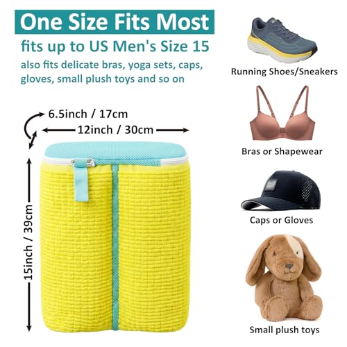 2-Pack Shoe Washing Machine Bag for Sneaker Cleaning Laundry Shoe Bag by Tadpole Jump - Used condition - Image 3