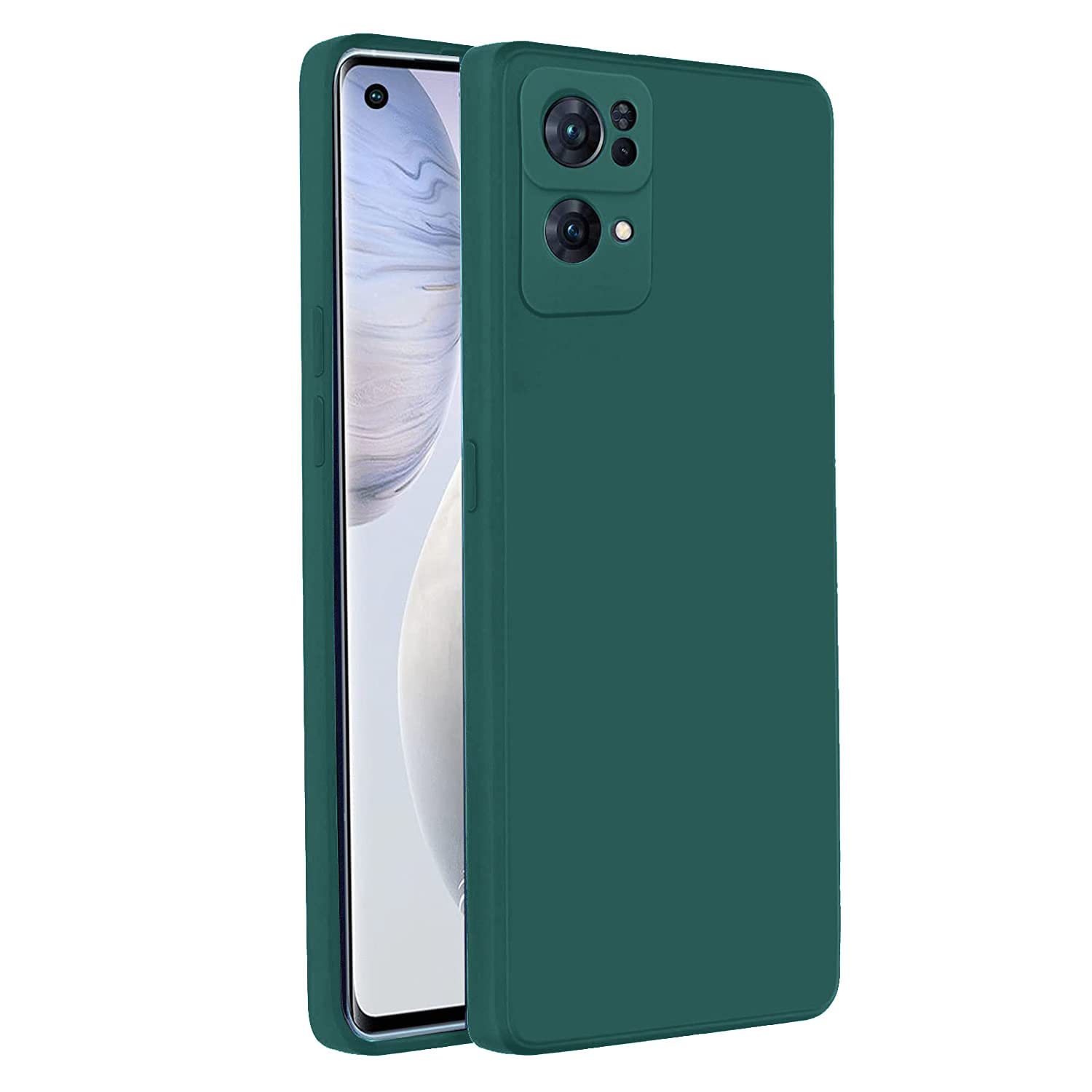 Oppo Reno 7 Pro 5G Case - Silicone Green -1 Oppo Reno 7 Pro 5G Case - Silicone Green -1