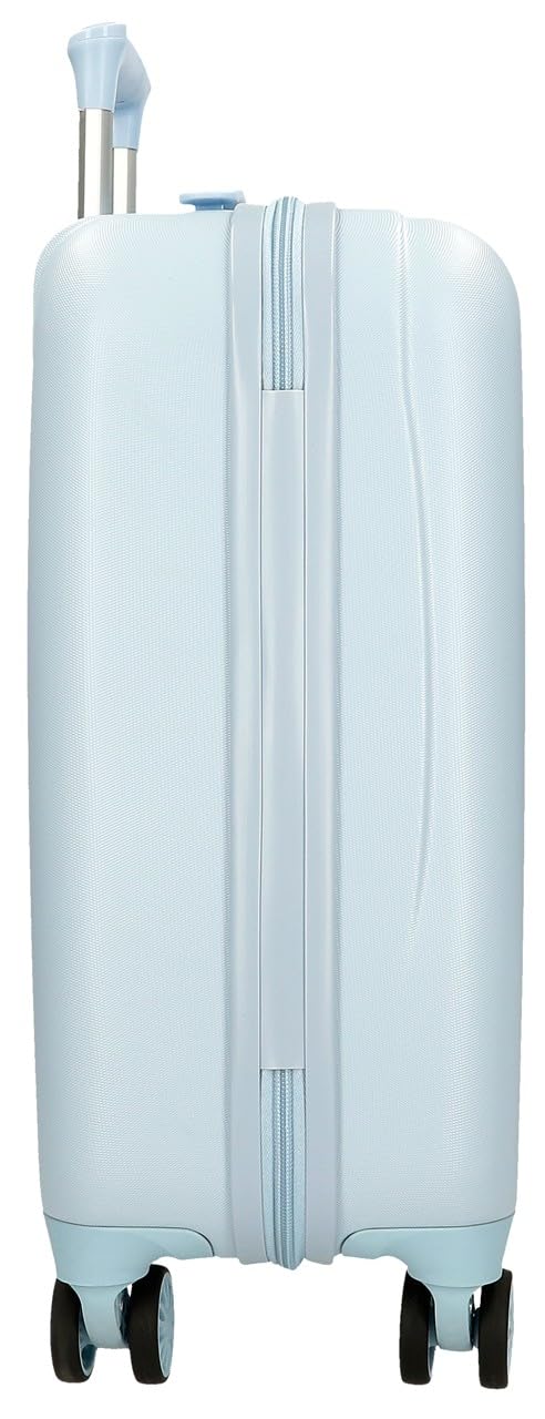 Joumma Bluey Sisters Maleta de Cabina Azul 33x50x20 cm Rígida ABS Cierre de combinación Lateral 28L 2,2kg 4 Ruedas Dobles Equipaje de Mano