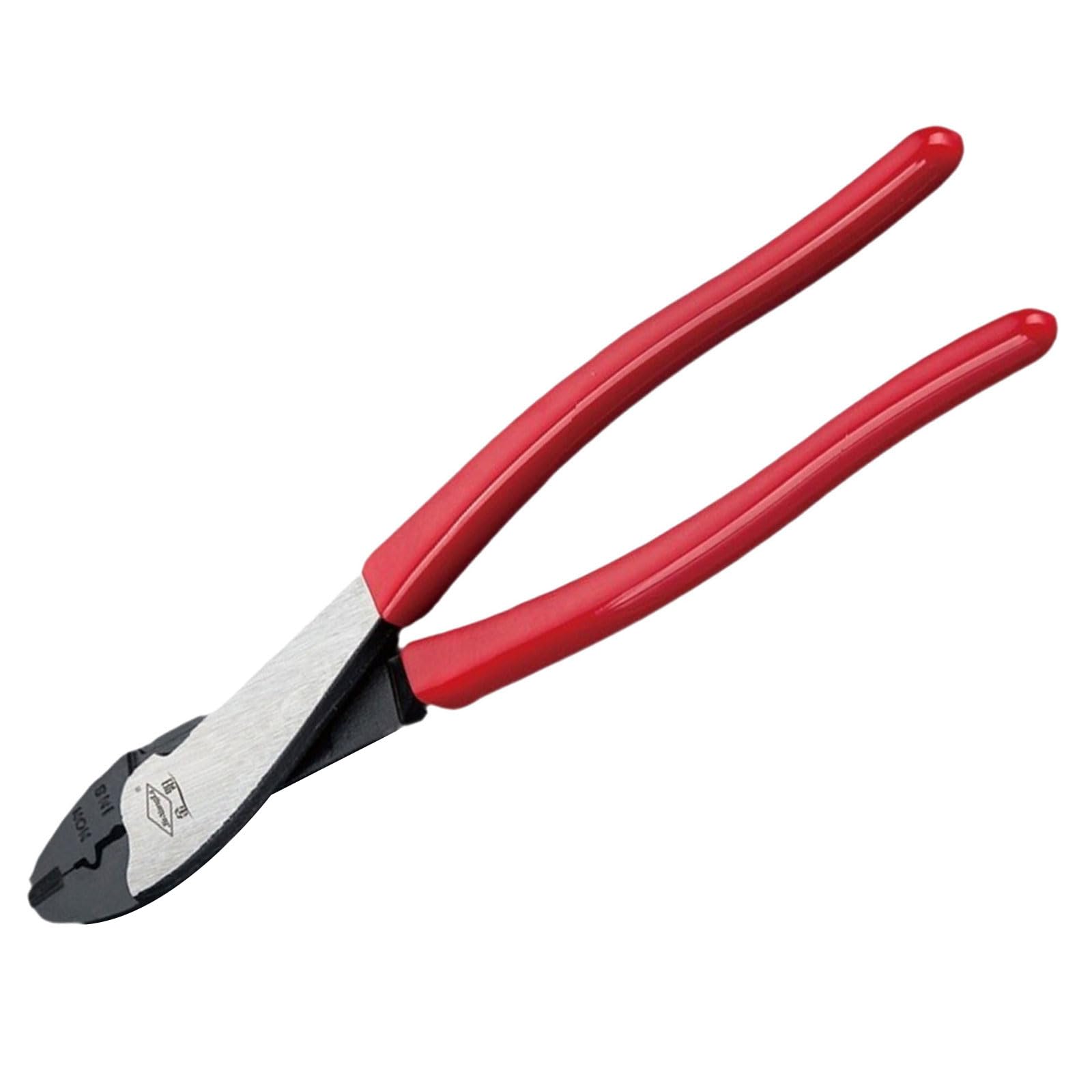 10inch Cable Crimper and Wire Cutter Ergonomically for Precisions Cutting and Crimping Tasks Electricians Pliers