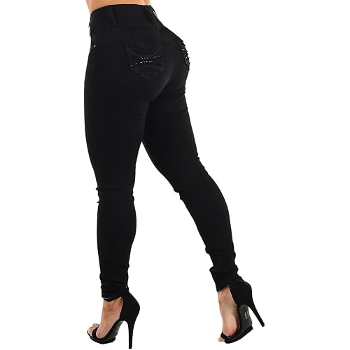 Moda Xpress Butt Lifting Jeans for Women - High Waisted Skinny Levanta Cola Stretch Jeans