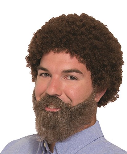 Forum novelties men's wig-80's man wig, beard & mou…