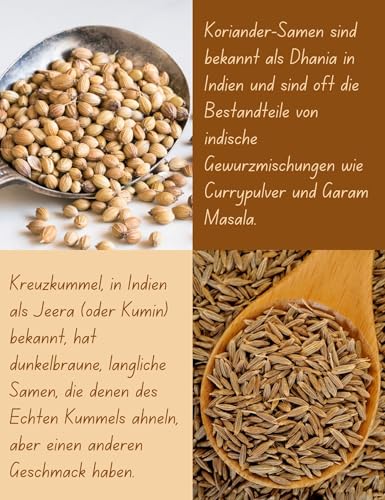 BIO Kreuzkümmel 75g + BIO Koriander 100g | Indische Gewürze SET 175g | Organic Bio-zertifiziert DE-ÖKO-039 | Kumin Cumin Jeera Coriander SET | Für Küche und Tee | OmVeda