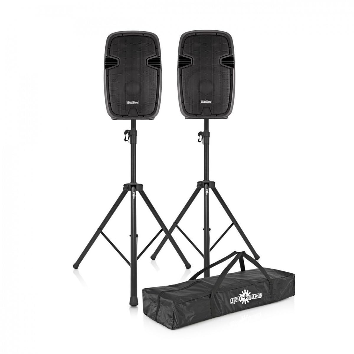 SUBZERO 12" DJ PA System mit integriertem Mischpult und Bluetooth Player