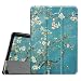 Produktbild Fintie Hülle für Samsung Galaxy Tab S2 8.0 T710 / T713/ T715 / T719 (8 Zoll) Tablet-PC - Ultra Schlank Superleicht Ständer SlimShell Cover Schutzhülle mit Auto Schlaf/Wach Funktion, Mandelblüten