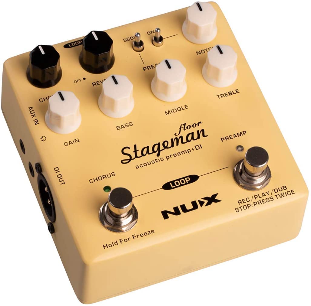Amazon | NUX Stageman フロアアコースティックプリアンプ/DIペダル