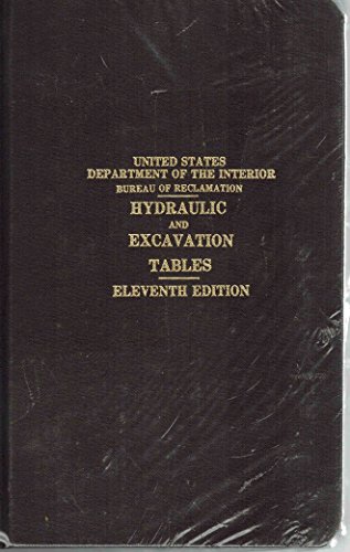 Hydraulic & Excavation Tables 11TH Edition B00142QIEA Book Cover