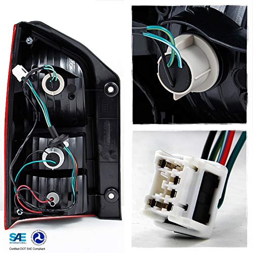 Akkon - Fits Pathfinder Suv Red Clear Rear Tail Light Brake Lamp Brake Lights Driver Left Side Replacement #TOP2