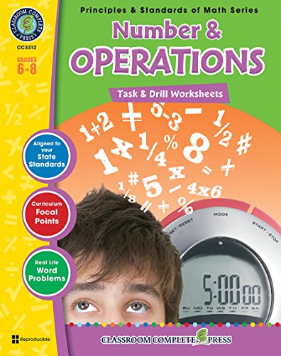 Number & Operations: Task & Drill Sheets, Grades 6-8 (Principles & Standards of Math) view 2
