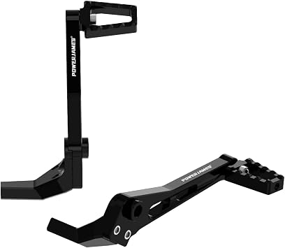 POWER JAMES Black Foot Brake Shift Lever Footpeg Fits for Harley 18-23 Street Bob, Low Rider, Softail Standard FXBBS FXST FXRST with Mid-Control Black