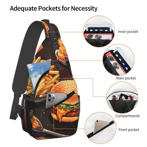 Sling Bag para Mujer y Hombre Mochila de Pecho Crossbody miniatura 3