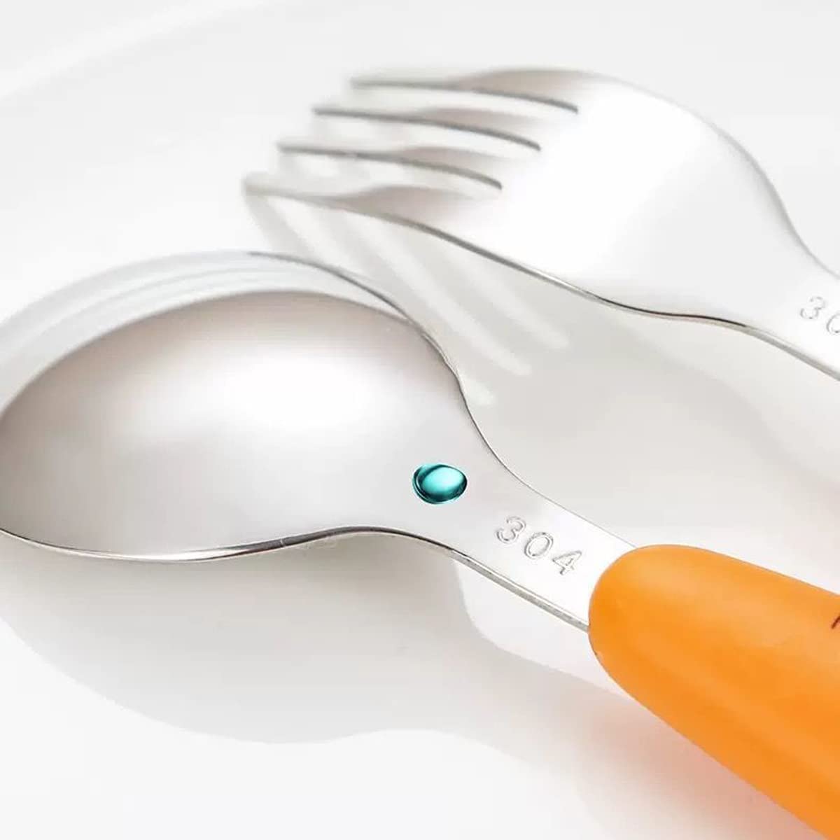 3Pcs Cuillere bebe, Witbicg Fourchette Bebe, Carottes Cuillère bebe Nourrir Le Bébé, Augmenter l'Appétit, l'Enthousiasme Et Le Plaisir De Manger, Recommandé Pour Les Enfants Après 18 Mois