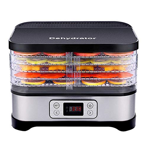 5 Fach Mini Electric Dörrhaushalt Dehydratoren Küchenmaschine Lebensmittel Dryer-Dampfer-Küche Backen, Gemüse, Obst Ofen…