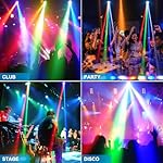 Mini Moving Head Light, 30W Compact Led DJ Stage Lights Moving Head Beam with Halo Effects, Remote/ DMX512/ Sound Control for Wedding DJ Party Disco Club Small Venues - Image 5