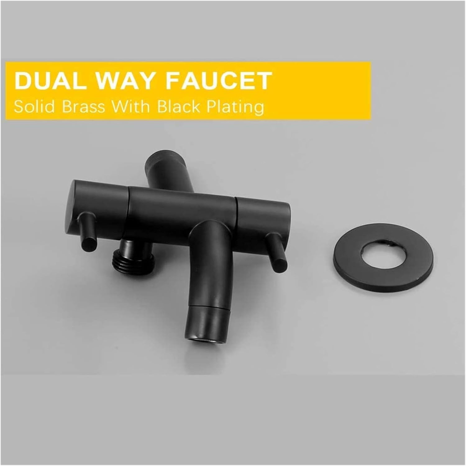 for Home use Water-Tap Bath Shower Systems Toilet Bidet, Hand Held Sprayer Douche Kit, Matte Black Dual Control Faucet Spout VAE Shower Set Toilet Washing,B Set (Color : B Set)