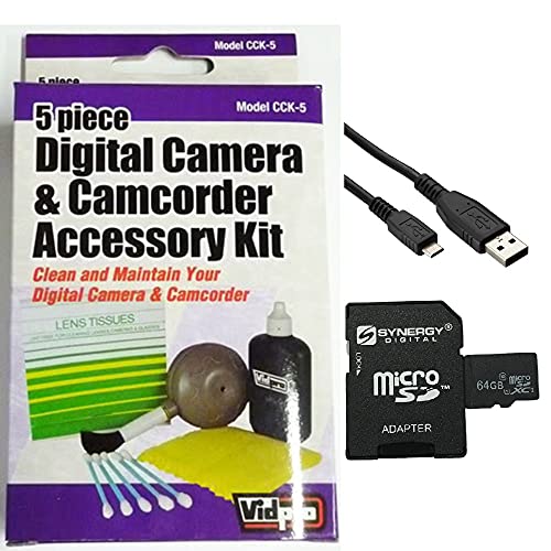 Synergy DigitalΉANZT[LbgBSony Cyber-shot DSC-RX0 IIfW^JɑΉ:USBM USBP[uASY-MSD64GBJ[hAZELCKSGPA&N[jOB