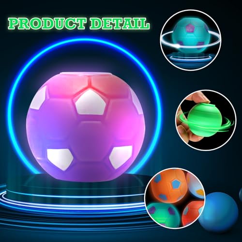 12 Stück Fussball Finger Spinner Leuchtspielzeug, Fussball Mitgebse, Fidget Toys, Mitgebsel Kindergeburtstag, Give Away Kinder Kleinigkeiten Pinata Füllung Spiel Preise Geschenke 5/6/7 /8/9 /10 Jahre