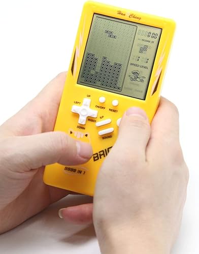 Miniatura 2 de Consola de juegos retro de ladrillo de pantalla grande 9999 en 1 tanquecarrerasdisparos, juego de rompecabezas casual, dificultad ajustable y