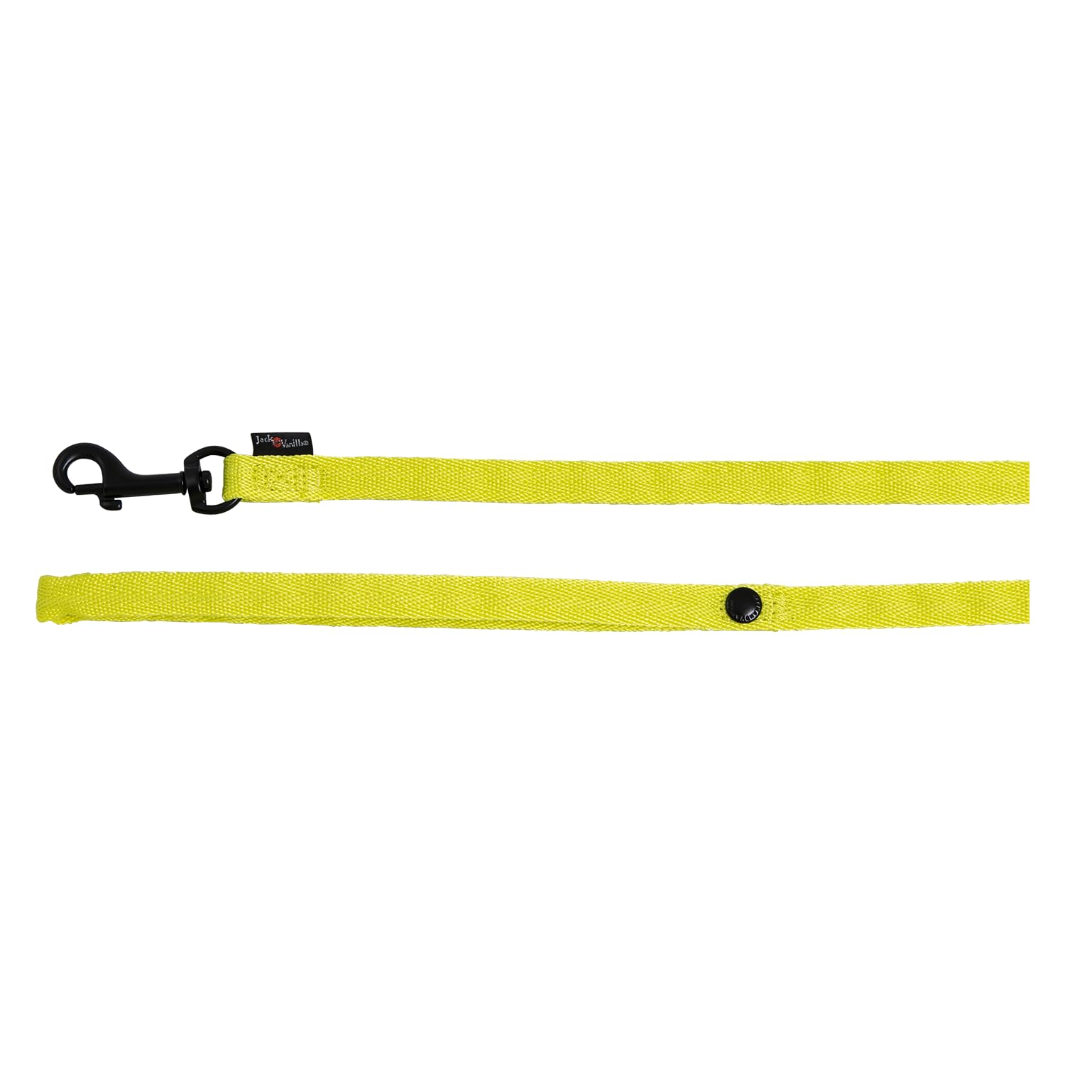 JACK AND VANILLA, Comfort Tube Nylon Dog Lead, Yellow, Size XS, 12 mm x 152 cm
