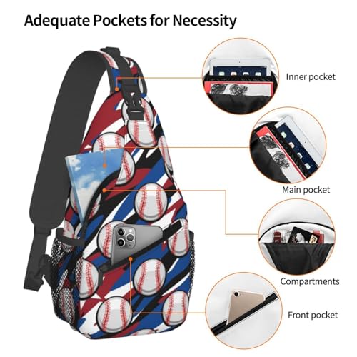 Baseball Sling Backpack Sports Crossbody Bag For Women Men Sling Bag Travel Hiking Chest Bag Unisex4