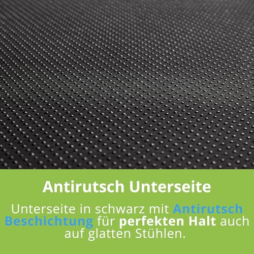 Bodyprotect Sitzerhöhung Sitzkissen Stuhlkissen Aufstehhilfe Bodenkissen 40 x 40 x 10 cm, Ökotex 100, Waschbar, grau, Made in EU