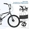 YHUBHSIS Freestyle 20 Inch BMX Bike, Kids Bike for Boys Girls, Bikes for Kids 10-12 with Durable Steel Frame, Single Speed, Multiple Colors (Black) #3