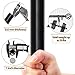 KAMANINA 1 Inch Curtain Rod Single Drapery Rod 66 to 144 Inches (5.5-12 Feet), Black Curtain Rods for Windows 66 to 120 inch, Twisted Cage Finials