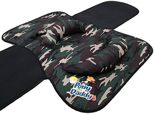 Pony Up Daddy - Neoprene Parent Saddle with Easy Close Strap - Features Padded Seat and Grab Handle for Safe and Comfortable Play Pony Rides - Fits Up to 50" Chest Size - Captain Camoflague