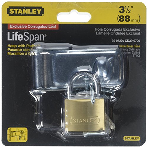 Stanley National S399-720 Hasp/Padlock Combo 3.5" Stl #TOP7