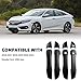 Door Handle Cover Trim Compatible With 10th Gen Honda Civic Sedan Hatchback Coupe Type R 2016 2017 2018 2019 2020 2021 Exterior Door Handles with smart Entry keyhole Matte Black Car Decoration