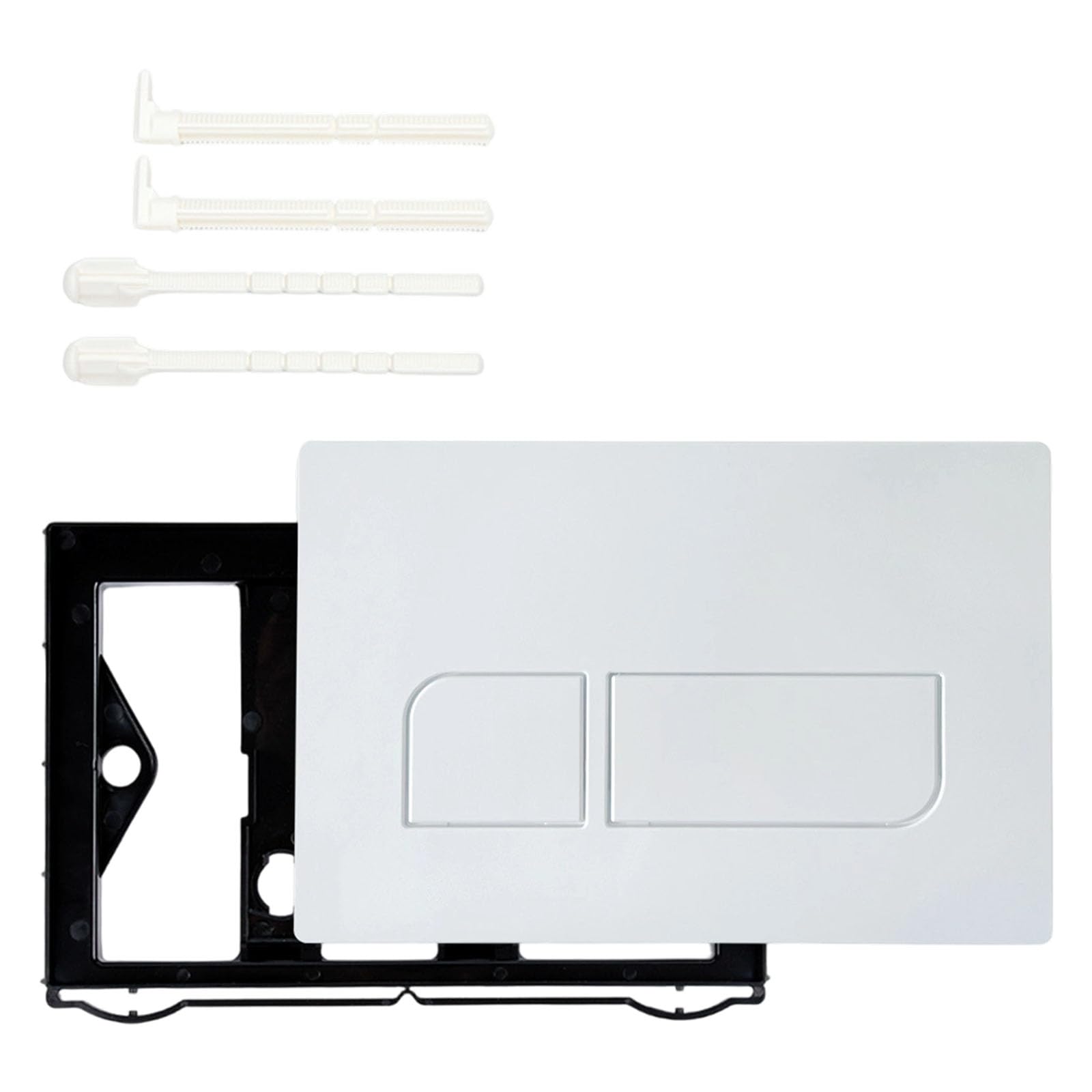 Elnwnnkc White Bathroom Accessories Flushing Board For Concealed Water Tanks Double Plate Up300 Up320 Wall Mounted Tanks Flush Panel Replacement