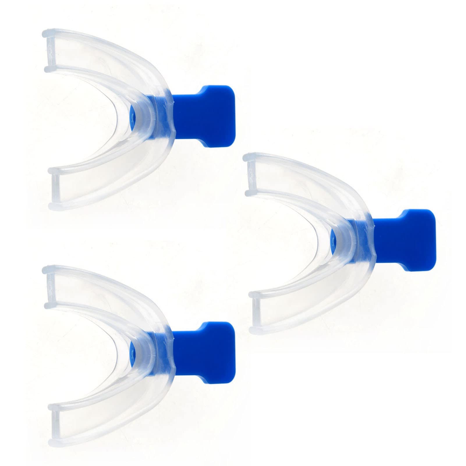 3 Piezas de Boquilla para Ronquidos para Evitar el Rechinar los Dientes, Herramienta de Silicona para Dormir con Caja de Plástico Azul, Protector Bucal Profesional para Rechinar